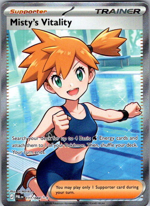 Misty's Vitality Pokémon card scan