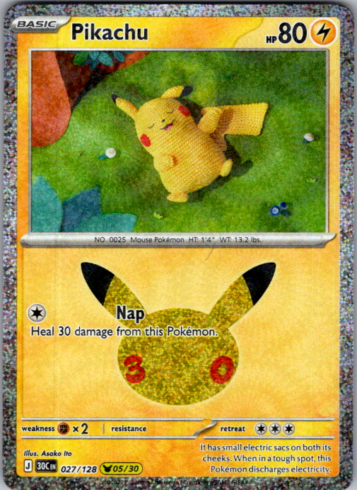 Pikachu Pokémon card scan