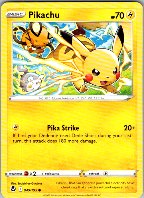 Pikachu 049/195 English