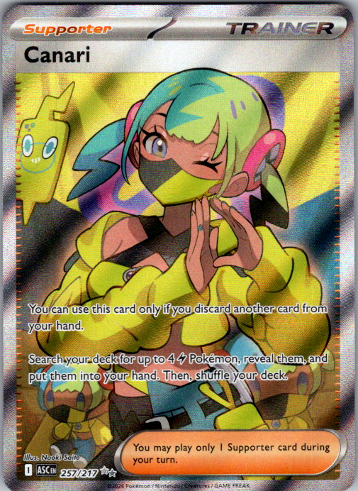 Canari 257/217 Ascended Heroes Pokemon card