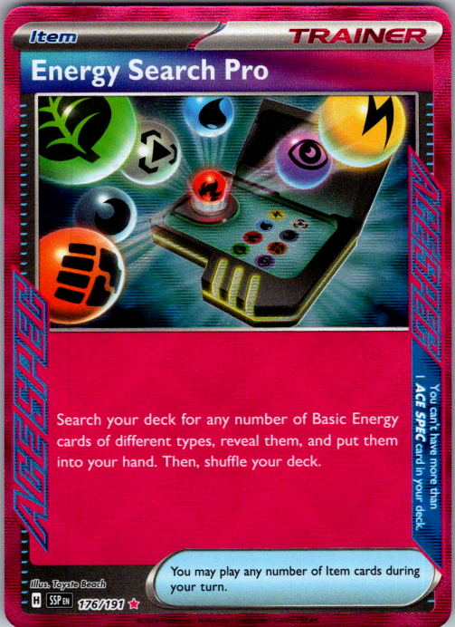 Energy Search Pro 176/191 Surging Sparks Pokemon card