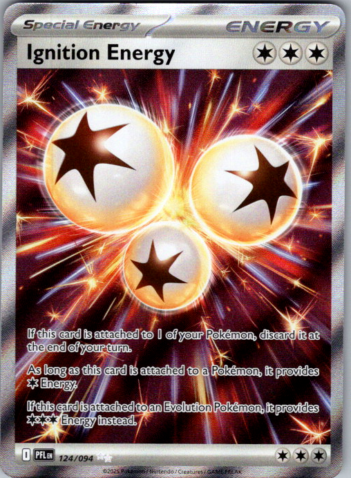 Ignition Energy 124/094 Phantasmal Flames Pokemon card