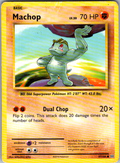 Machop 57/108 Evolutions reverse holo Pokemon card