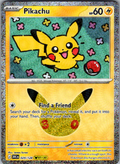 Pikachu 029/128 30th Celebration Pokemon card