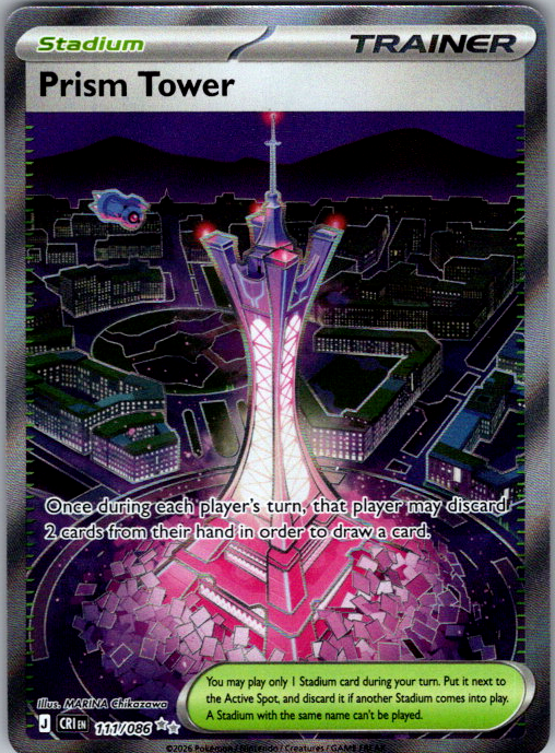 Prism Tower 111/086 Chaos Rising Pokemon card