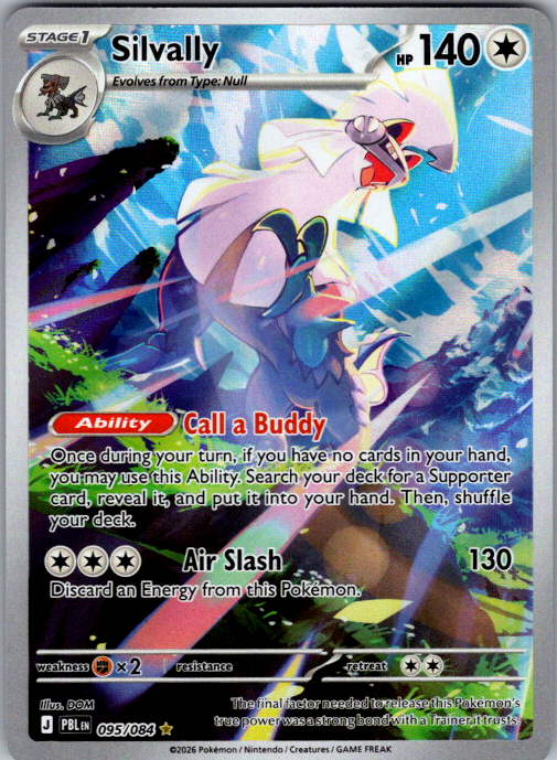 Silvally 095/084 Pitch Black Pokemon card