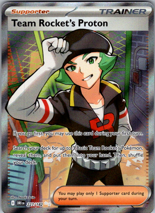 Team Rocket's Proton 227/182 Destined Rivals Pokemon card