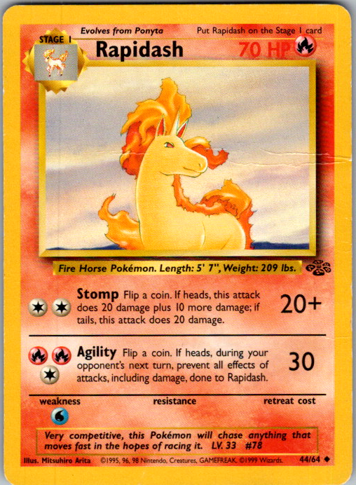 Rapidash 044/064 English