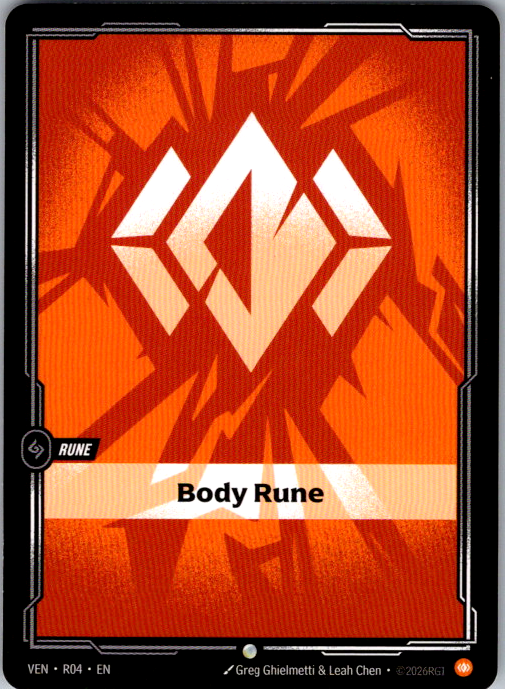 Body Rune VEN-R04 Riftbound Vendetta card