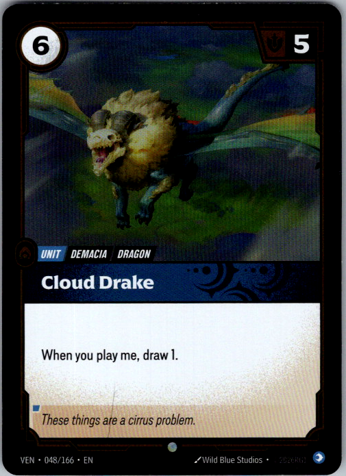 Cloud Drake VEN-048/166 Riftbound Vendetta card