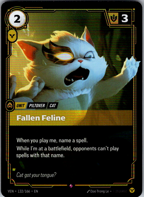 Fallen Feline VEN-132/166 Riftbound Vendetta card