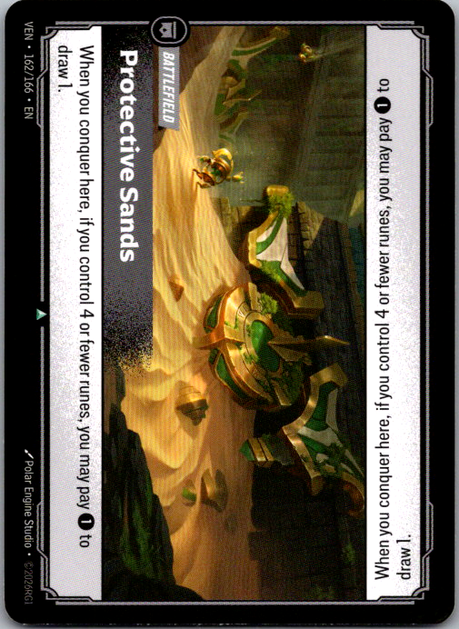Protective Sands VEN-162/166 Riftbound Vendetta card