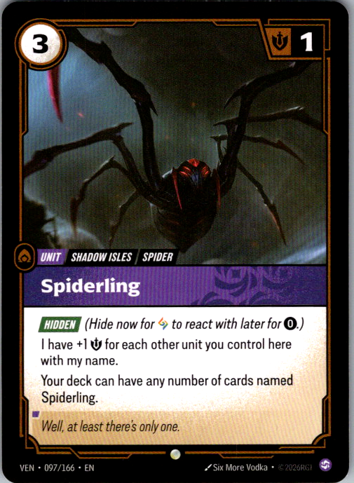 Spiderling VEN-097/166 Riftbound Vendetta card