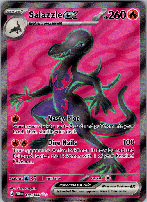 Salazzle ex Pokémon card scan