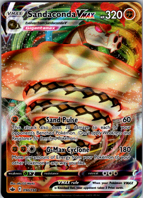 Sandaconda VMAX Pokémon card scan