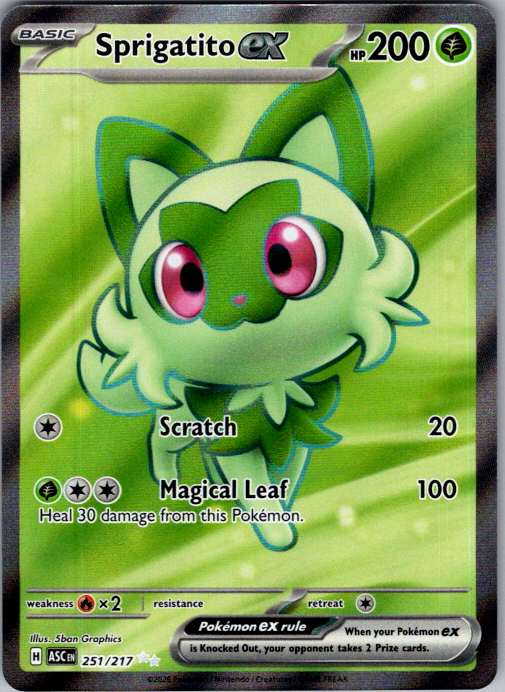 Sprigatito ex #251/217 | Ascended Heroes | Ultra Rare | English