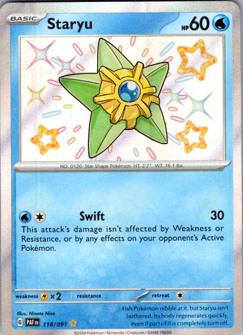 Staryu Pokémon card scan
