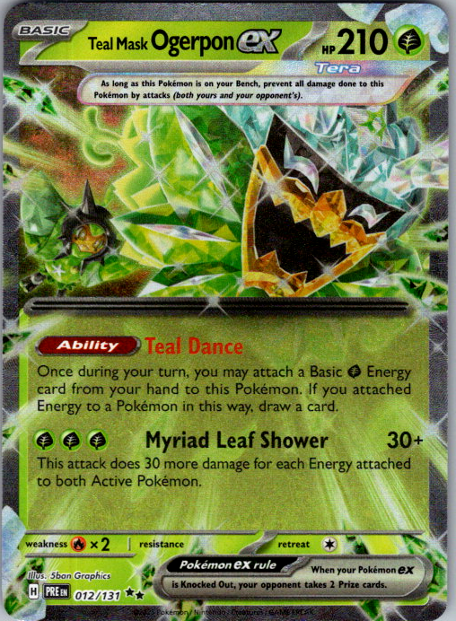 Teal Mask Ogerpon ex #012/131 | Prismatic Evolutions | Double Rare | English