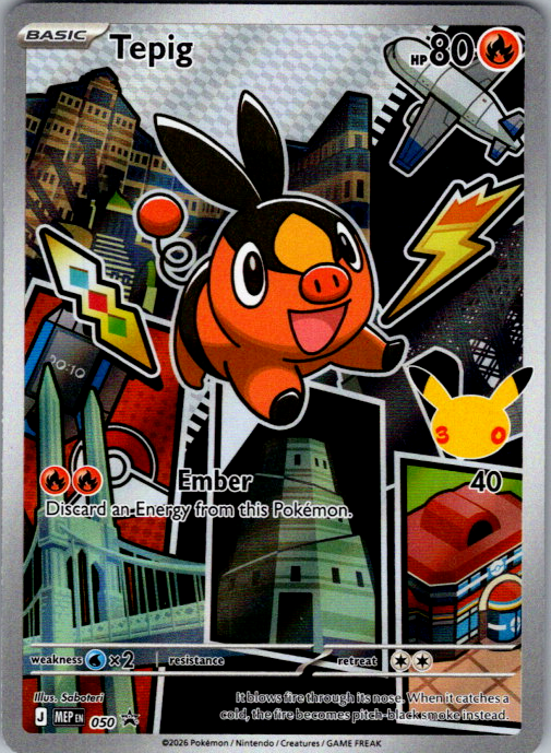 Tepig #050 Mega Evolution Promo English Pokémon card