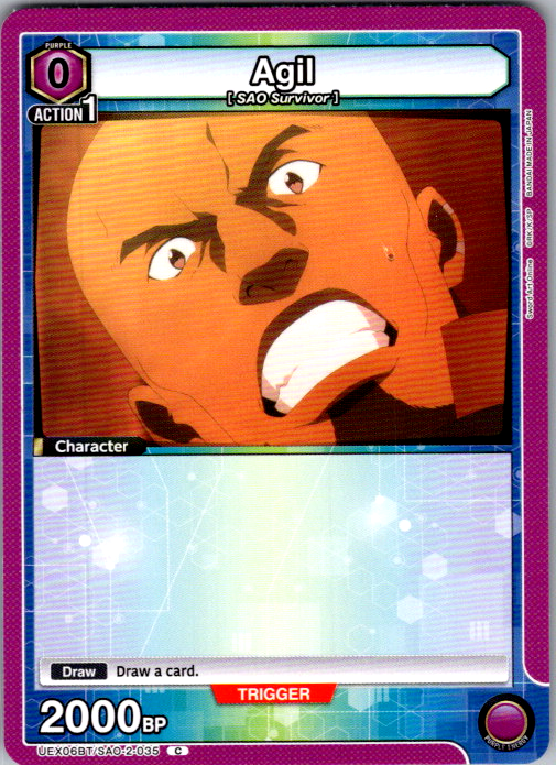 Agil #035 Sword Art Online Vol.2 Union Arena card