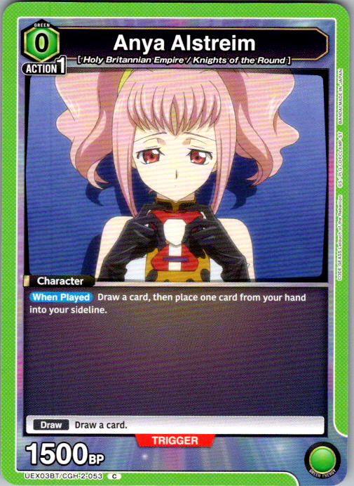 Anya Alstreim #053 CODE GEASS Vol.2 Union Arena card