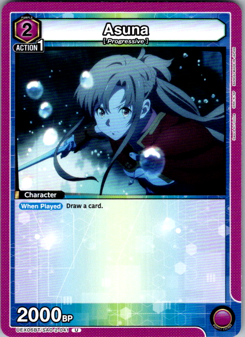 Asuna #041 Sword Art Online Vol.2 Union Arena card