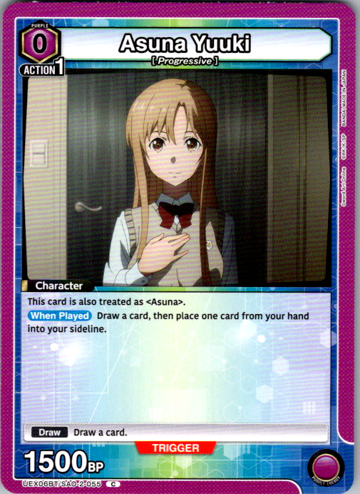 Asuna Yuuki #055 Sword Art Online Vol.2 Union Arena card
