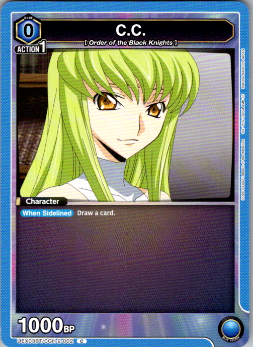 C.C. #002 CODE GEASS Vol.2 Union Arena card