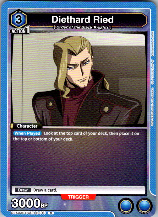 Diethard Ried #010 CODE GEASS Vol.2 Union Arena card