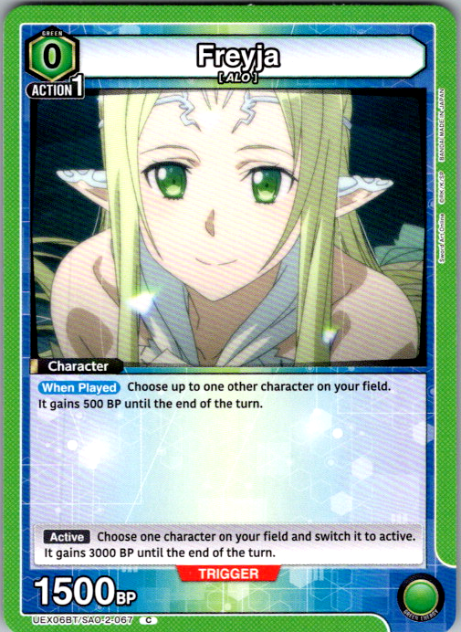 Freyja #067 Sword Art Online Vol.2 Union Arena card