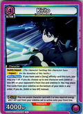 Kirito #036 Sword Art Online Vol.2 Union Arena card