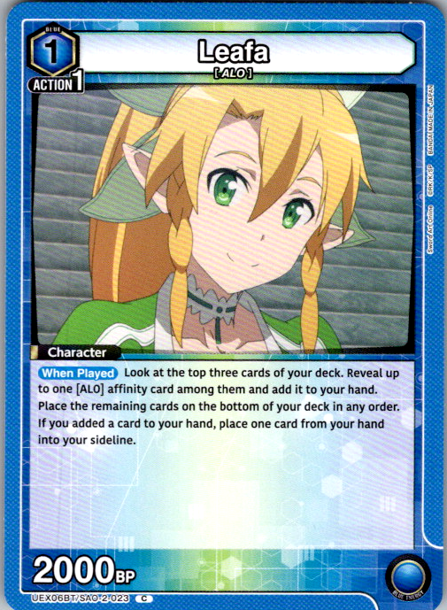Leafa #023 Sword Art Online Vol.2 Union Arena card