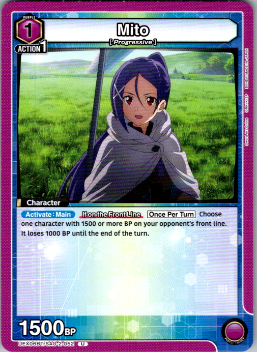 Mito #052 Sword Art Online Vol.2 Union Arena card
