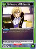 Schneizel el Britannia #051 CODE GEASS Vol.2 Union Arena card