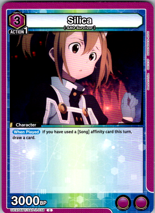 Silica #038 Sword Art Online Vol.2 Union Arena card