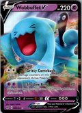 Wobbuffet V Pokémon card scan