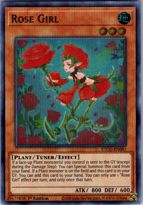 Rose Girl ETCO-EN081 1st Edition Yu-Gi-Oh card
