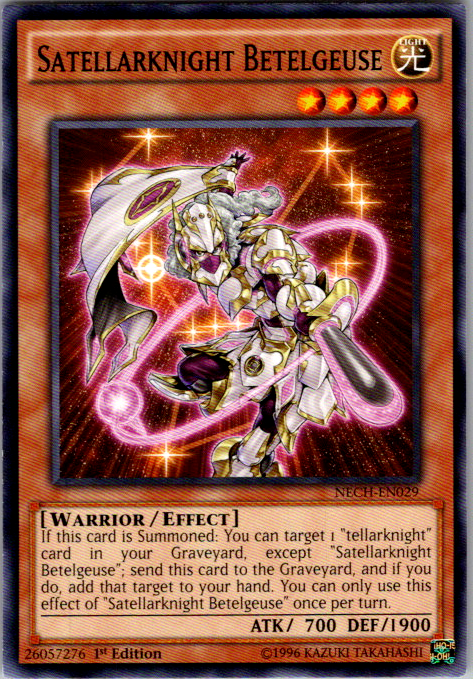Satellarknight Betelgeuse NECH-EN029 1st Edition Yu-Gi-Oh card