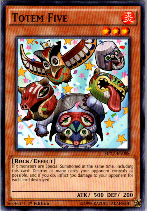 Totem Five MP17-EN088 1st Edition Yu-Gi-Oh card