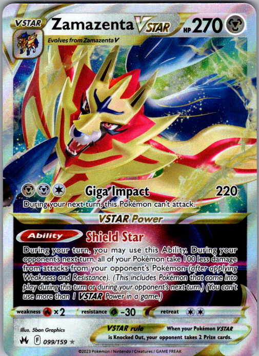 Zamazenta VSTAR #099/159 | Crown Zenith | English